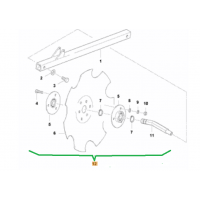 Диск з ступицею в зборі Monopill Kverneland KL830121